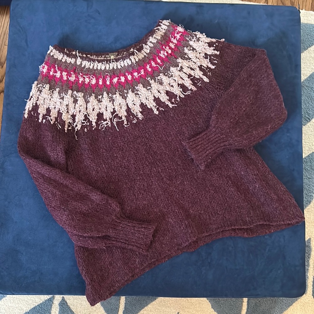 Free People Off-the-Shoulder Oversized Sweater